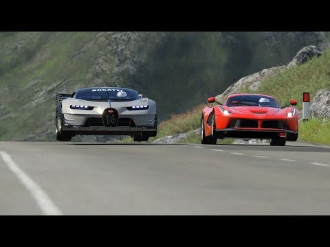 Bugatti Vision GT vs Ferrari LaFerrari at Highlands