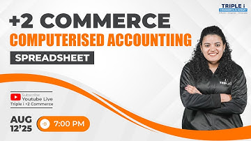 PLUS TWO COMPUTERIZED ACCOUNTING | SPREADSHEET | TRIPLE I