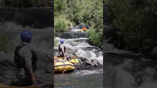 Inflatable kayaking the fish ladder on the Rogue River’s Rainie Falls | #oars #adventure #rogueriver