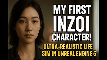 CREATING MY FIRST INZOI CHARACTER! 🔥 Ultra-Realistic Life Sim in Unreal Engine 5
