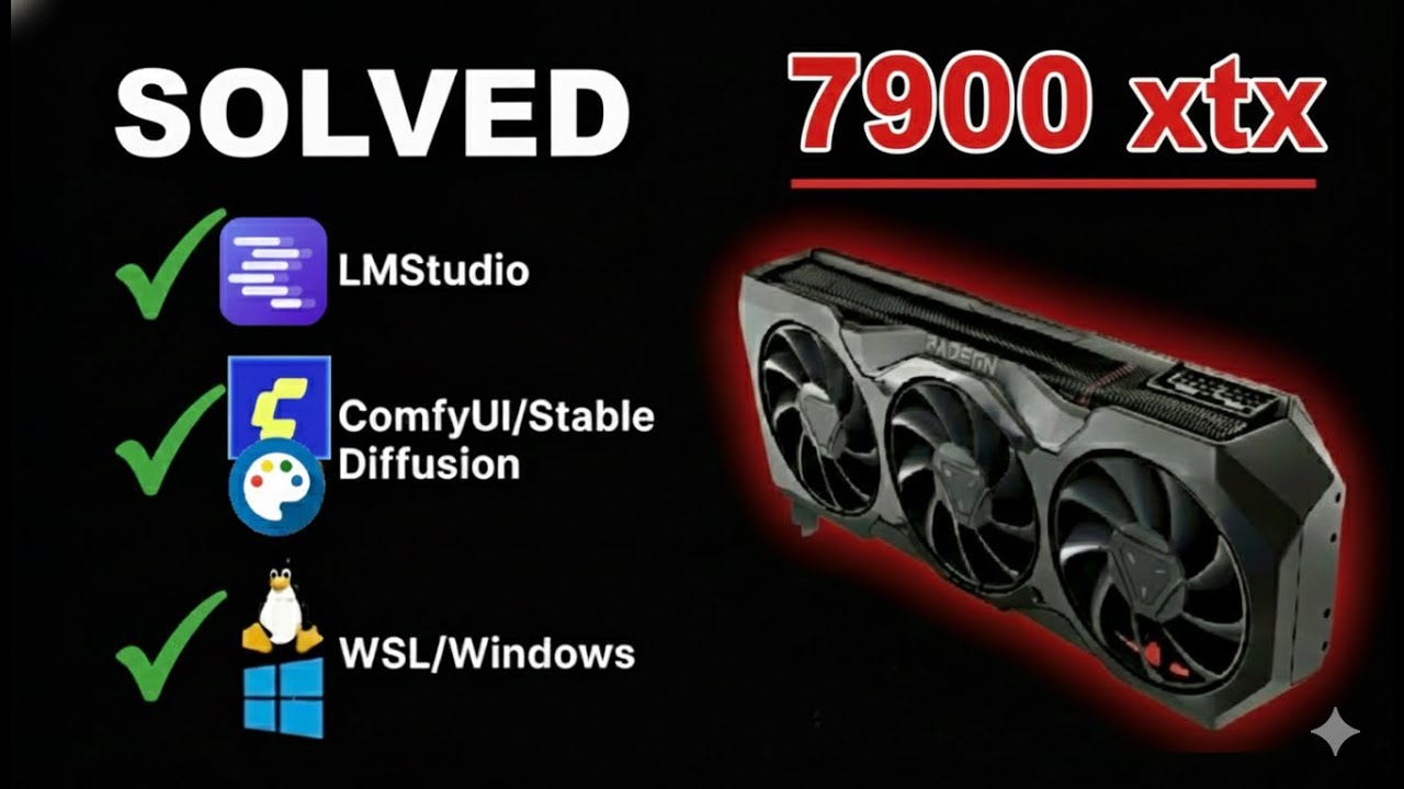РЕШЕНО: Запустите LMStudio и ComfyUI на AMD 7900 XTX Navi (Windows и WSL) — AMD наконец-то зарабо...