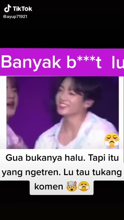 Saat Jungkook mengatakan bacot kayak mirip kata bacot ya 😂😂😂