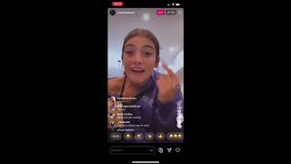 Charli Damelio insta live 8.22.2020