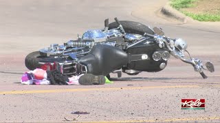 Man critically injured in car vs motorcycle crash
