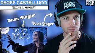 Geoff Castellucci IS Jack Skellington! Bass Singer Reaction (& Analysis) | 'Jack's Lament'