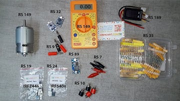 #Unboxing Low cost  #775DCmotor #Alligatorclips #BananaPlug  #BananaSocket  and #ResistorKit #part3
