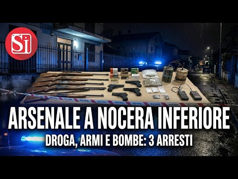 Video Arsenale, droga e bombe a Nocera Inferiore: tre arresti shock