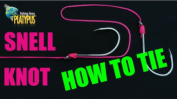 How to Tie a Snell Knot (Traditional) - Tackle Tactics Animated Knot Series