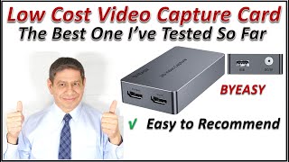 Low Cost Video Capture Card – Review & Comparison Testing - from BYEASY