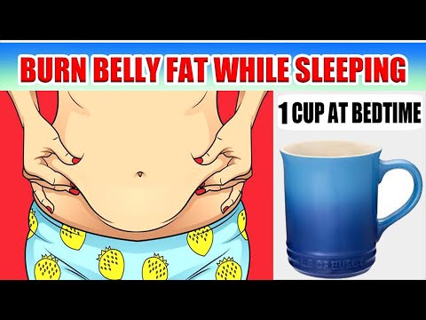 1 CUP AT BEDTIME! BURN BELLY FAT WHILE SLEEPING | Bedtime Drink to Remove Belly Fat in a Single Nigh