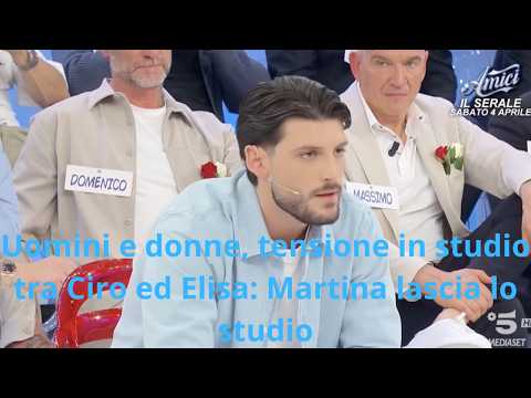 Video Uomini e donne, tensione in studio tra Ciro ed Elisa Martina lascia lo studio
