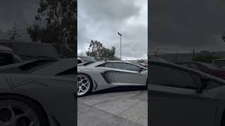 Stunning 2017 Lamborghini Aventador Sv Roadster Getting Delivered To The Showroom 