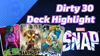 Dirty 30 She-Hulk Infinaut Cube Stealer | Marvel SNAP Deck Highlight