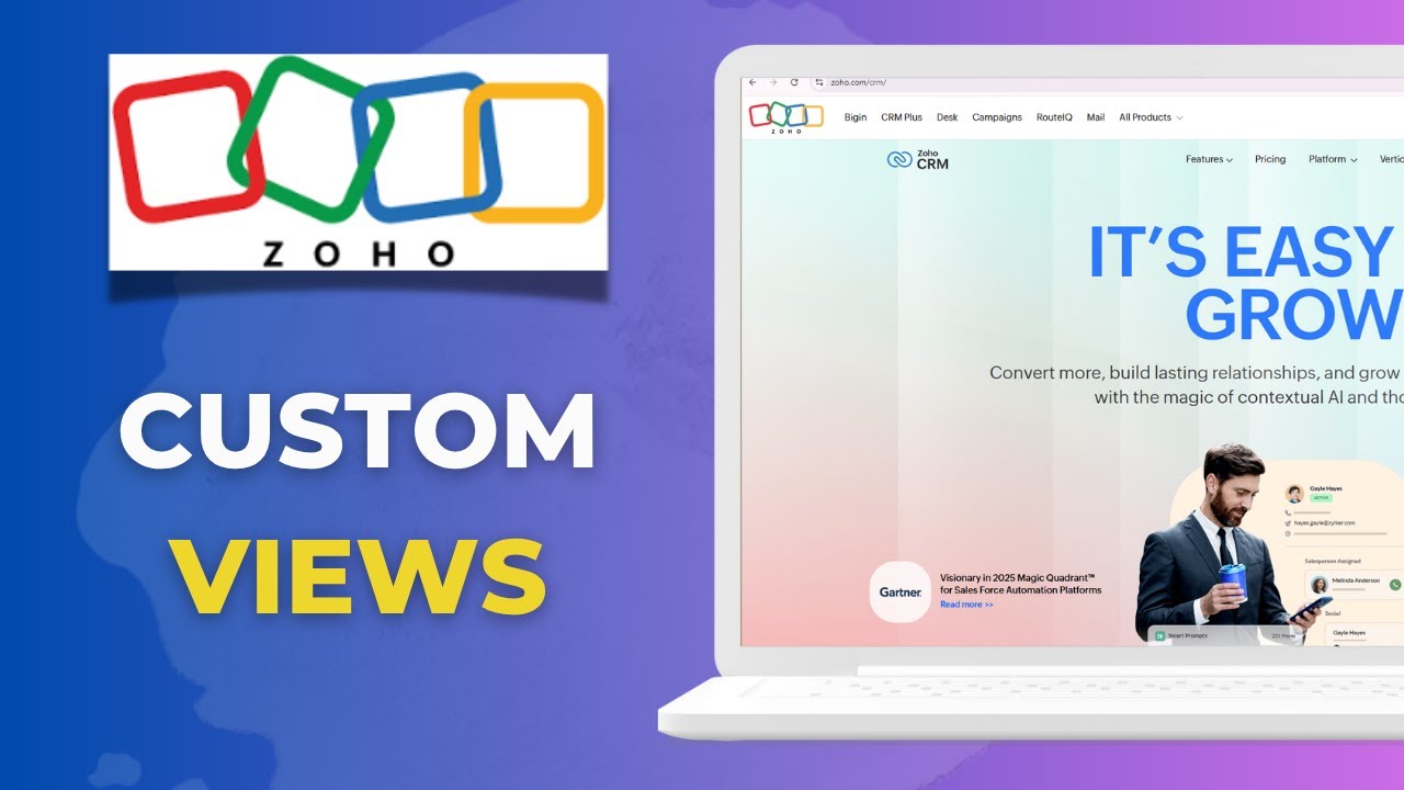 How to Create and Use Zoho CRM Custom Views - YouTube