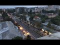 windy autumn evening view of central Chisinau