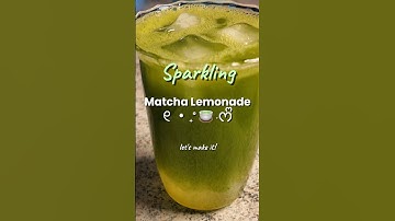 Sparkling matcha lemonade💚✨ #matcha#lemonade#matchalover#matcharecipes#matchatea#fyp#drinkrecipes