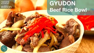 Gyudon Recipe (2022) | Japanese Beef Rice Bowl