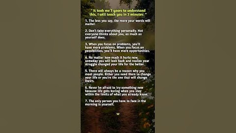 It took me 7 years to understand this, I will teach you in 2 minutes:💡#mindset #booktok #shorts