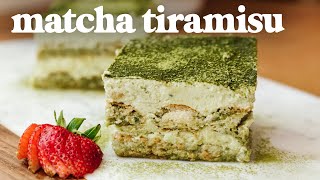 No Bake MATCHA TIRAMISU Recipe | EVERYDAY EATS