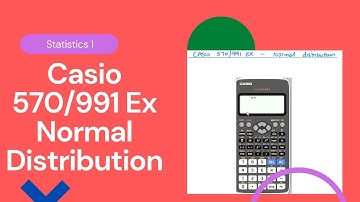 Casio Classwiz 570 of 991 Normale verdeling