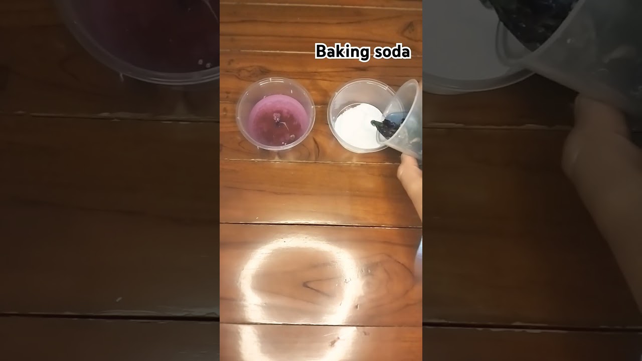 Baking soda and citric acid reaction