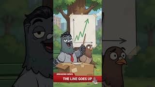 Breaking News: Brad The Pigeon Reports On The Stock Market 🚨🐦 #cartoon #funny #stockmarket #finance