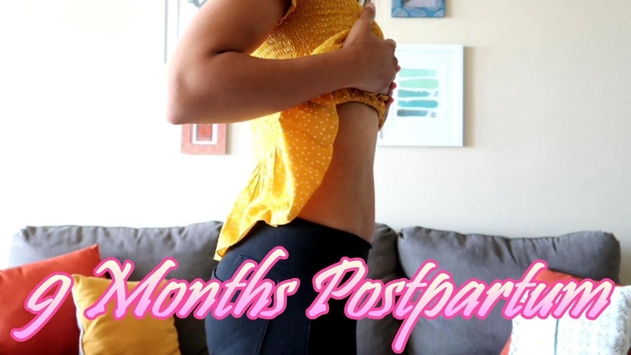 Postpartum Belly Shot| 9 month old baby update - YouTube