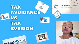 The difference between tax avoidance and tax evasion | South African Tax | South African YouTuber