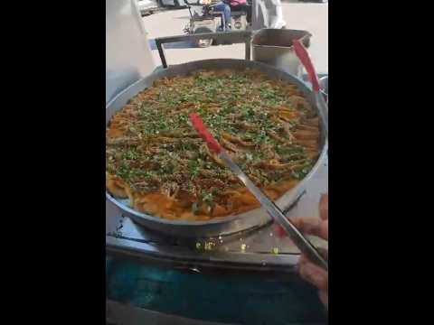Immersive Handmade Sauce-Flavored Flatbread Making 🫓🔥 | Street Food Satisfying ASMR 😋✨