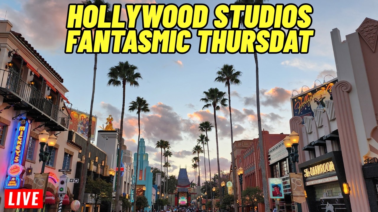 🔴Live: Disney's Hollywood Studios Fantasmic at 9:30pm on Thursdat at Walt Disney World 2/26/2026