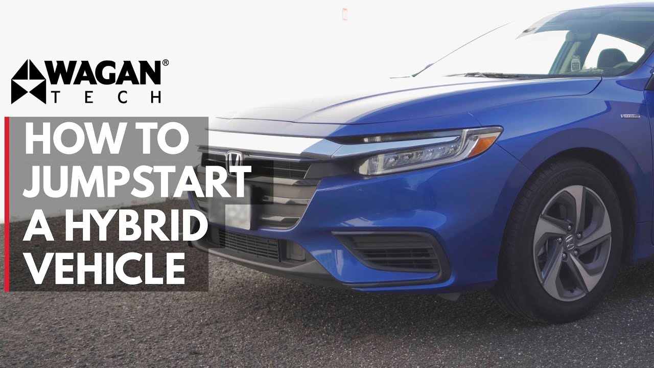 How To Jumpstart A Hybrid Car Using A Jump Start Honda Insight 2019 Youtube