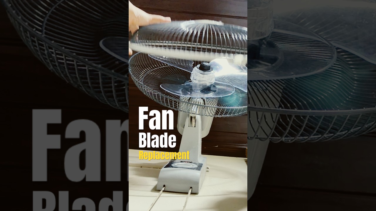 Fan Blade Replacement DIY | Fix Wobbly & Broken Fan in 5 Minutes #fan #wallfan #fixityourself #fix