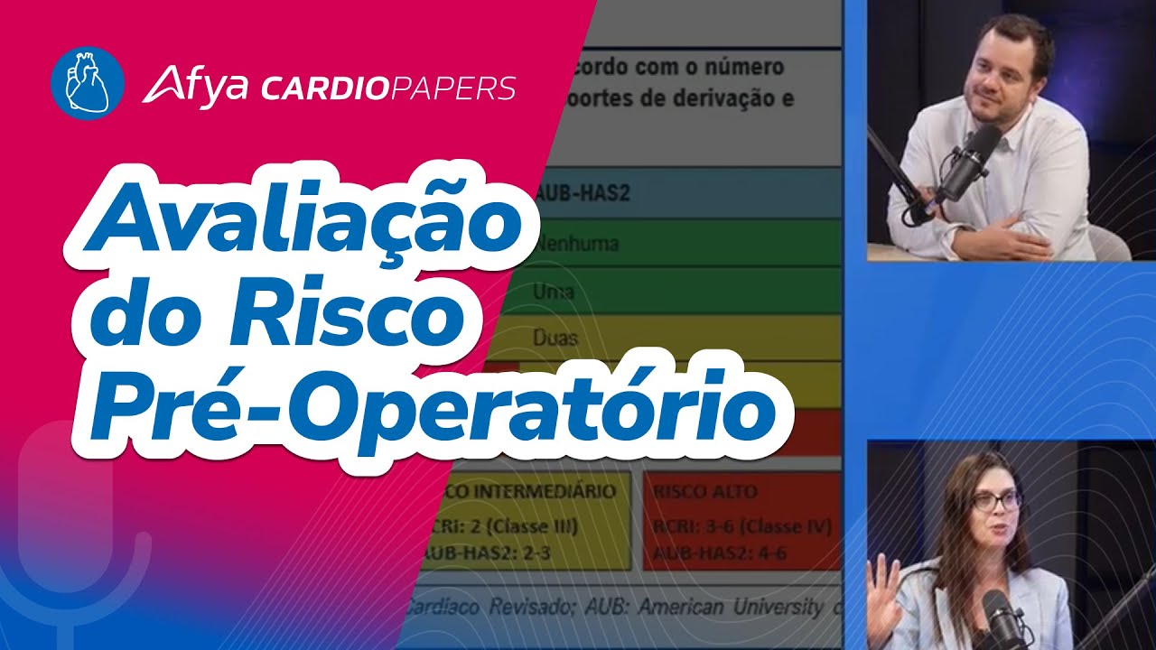 Avaliação do risco do procedimento e risco cardiovascular do paciente