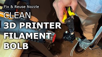 Clean the Dreaded 3D Printer Nozzle from Blob of Death Fix Using Heat Gun Creality K1 Series