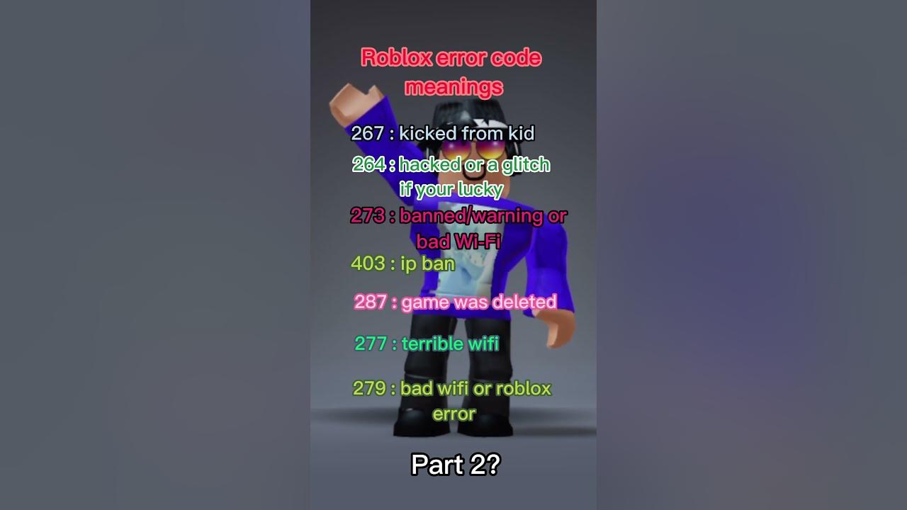 ROBLOX ERROR CODES MEANING 😳🥹 #roblox #robloxshorts #SHORTS in 2023