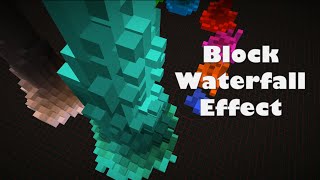 Block Waterfall Effect in Minecraft using Realistic Block Physics mod!
