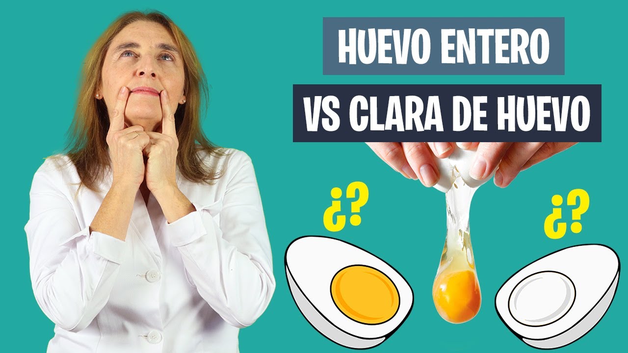 ¿DEBO COMER solo CLARAS o el HUEVO ENTERO? | ¿Huevo entero o clara de huevo? | Nutrición deportiva