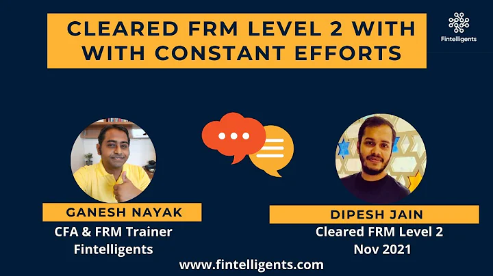Cleared FRM L2 with Constant Efforts | Dipesh Jain | FRM Preparation
