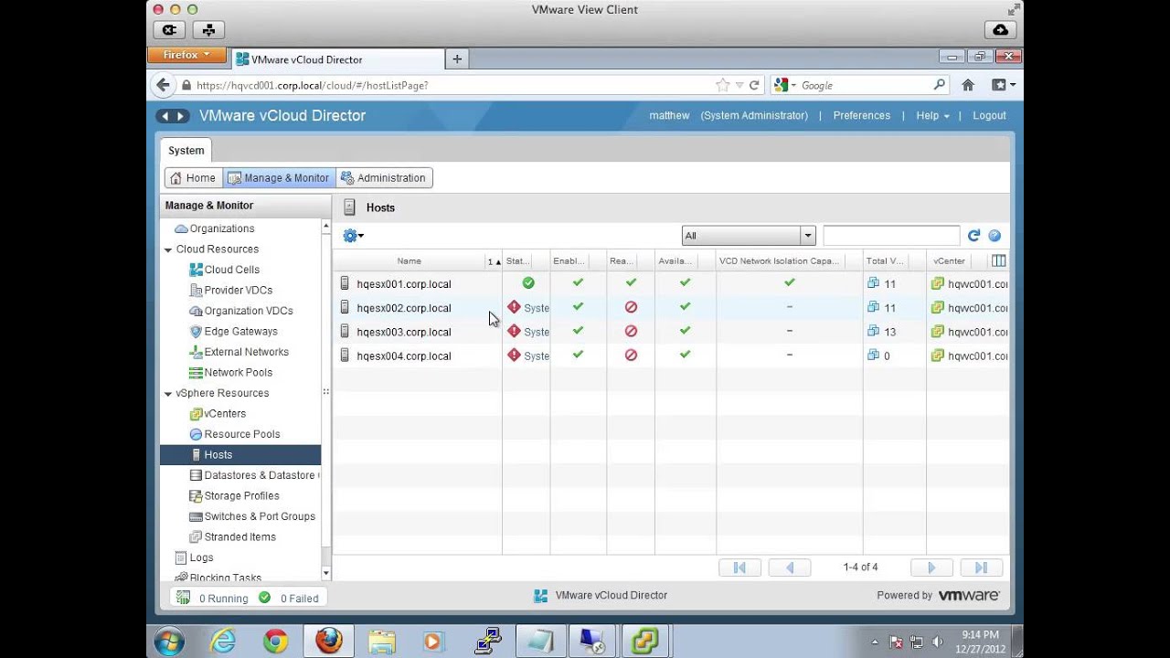 VMware vCloud Director 1.5 to 5.1 Agent Upgrade
