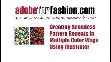 How to Create Seamless Patterns in Multiple Colorways using Adobe Illustrator🔗 Watch it here