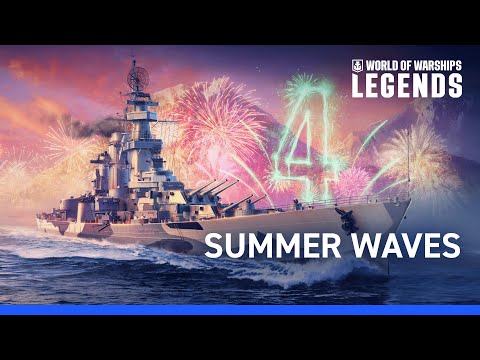 Summer Waves Update: Anniversary Celebration in World of Warships: Legends