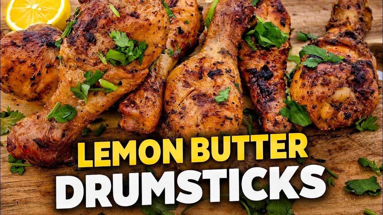 STOP Making Dry Chicken! 😱 Smoked Lemon Butter Drumsticks (No Talking - Music)