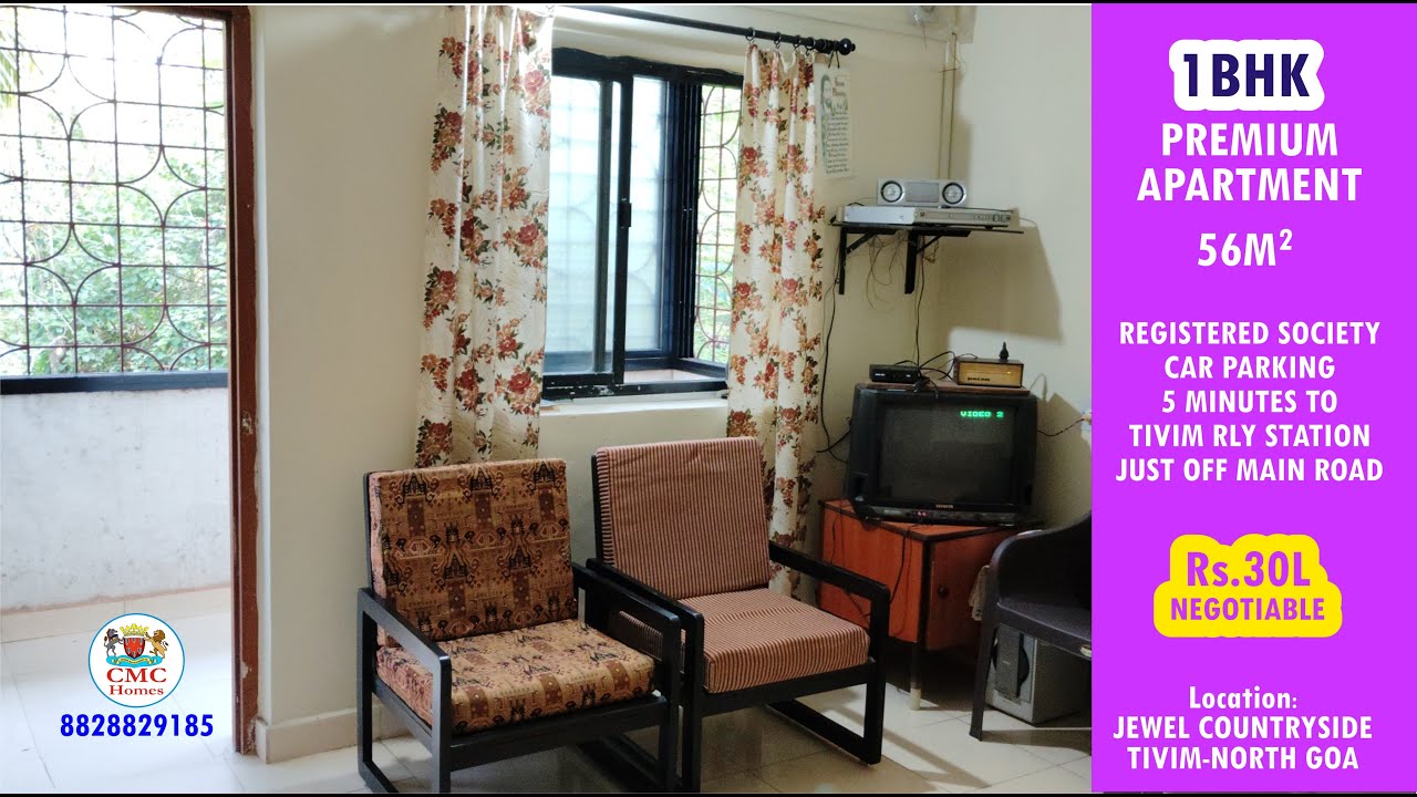 Wonderful 1BHK Apartment near Tivim Rly Station FOR SALE! Rs.30L Only