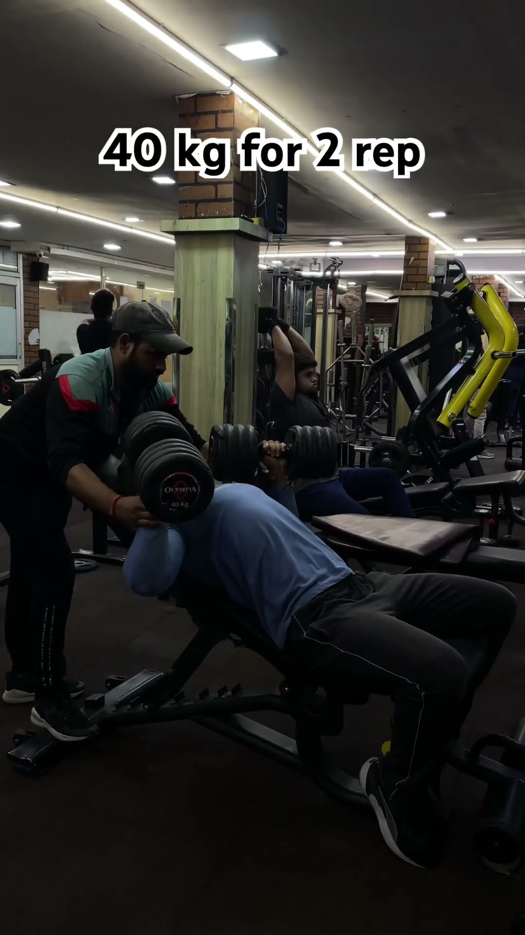 40 kg for 2 rep #fitness #gym #gymmotivation #ubaidwaris - YouTube