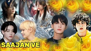 BTS TAEKOOK✨🌻🎗️ HINDI SONG MIX FMV SAAJAN VE #tae #jk #taekook 🌃