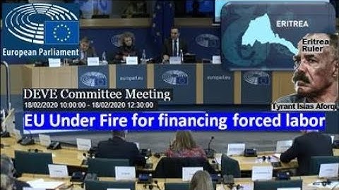 EU under fire in its own parliament re financing forced labor in outlaw state Eritrea