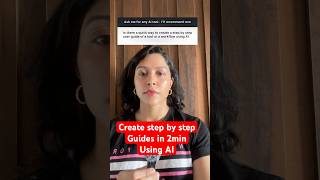Step by step guide /manual or workflow using AI