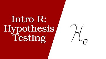 Intro R: Hypothesis Testing