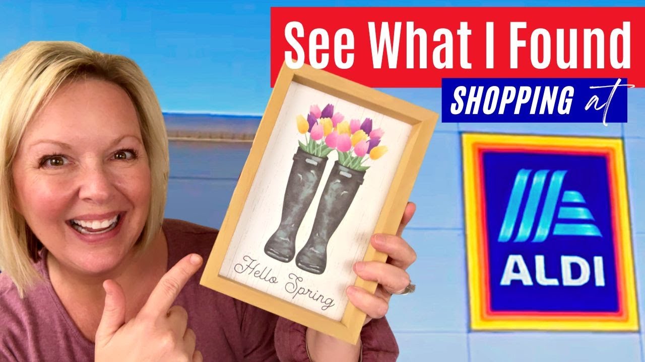 ️ Spring ALDI Tour | ALDI Shopping | Spring Home Decor | Come Shop with ...