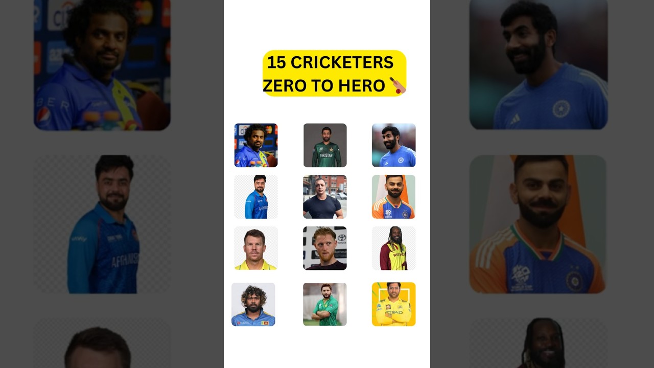 15 Cricketers Who Went From Zero to Hero 🏏 Inspiring Cricket Stories : 15 Cricketers Who Made It Big